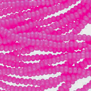 11/0 Czech Preciosa Seed Beads Half Hank: OP Dyed Pink