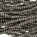 11/0 Czech Preciosa Seed Beads Half Hank: Metallic Chrome