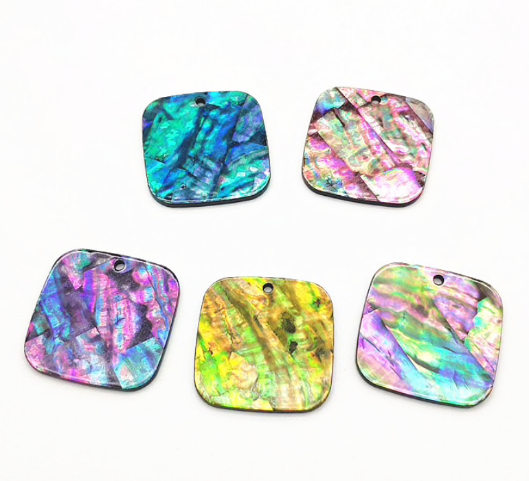 *PREORDER* Square Abalone Centerpieces: 15 Pairs