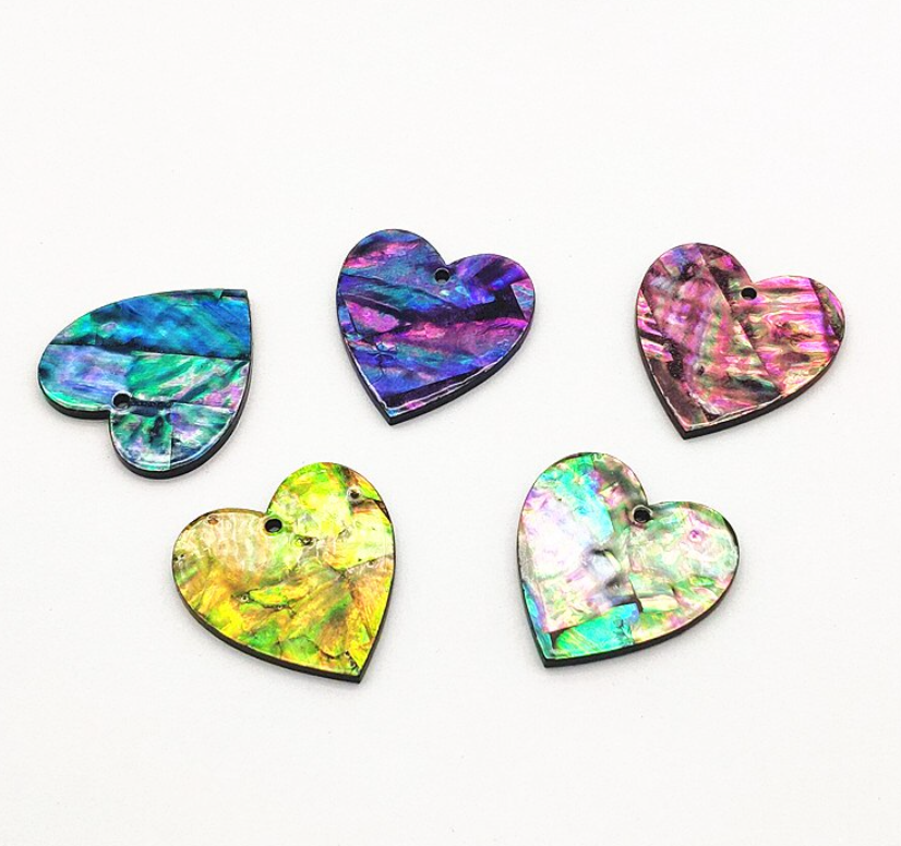 *PREORDER* Abalone Hearts Centerpieces: 15 Pairs