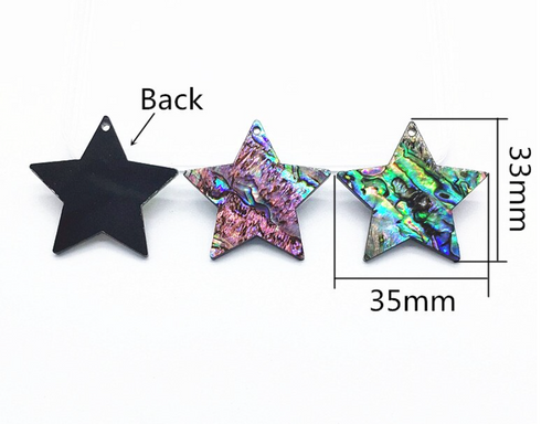 *PREORDER* 35mm Star Abalone Centerpieces: 15 Pairs