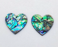*PREORDER* Peacock Abalone Heart Centerpieces: 15 Pairs