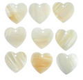 *PREORDER* Heart Shell Centerpieces 30x29mm: 25 Pairs