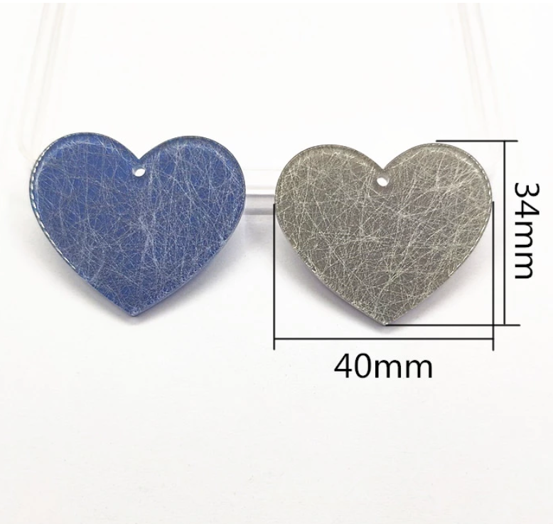 *PREORDER* Large Heart Shimmer Slabs: 50 Pairs