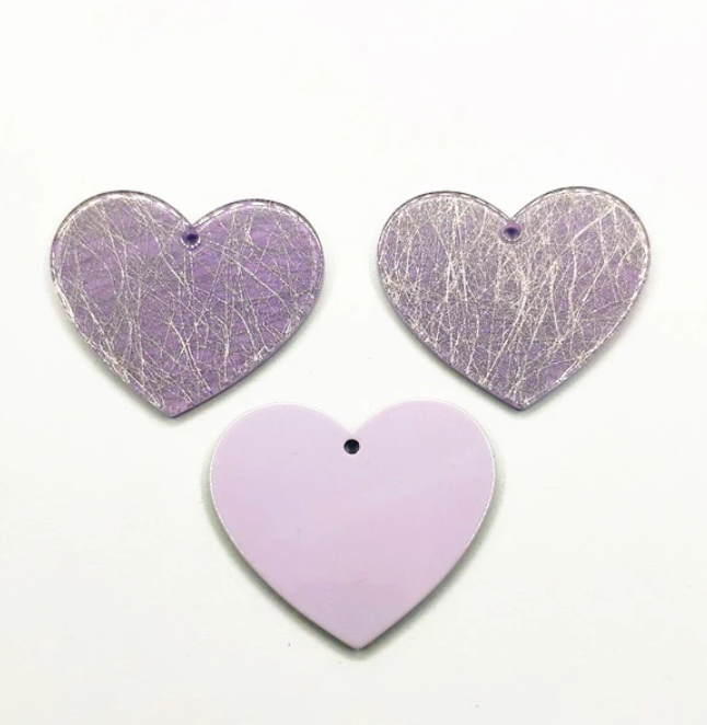 *PREORDER* Large Heart Shimmer Slabs: 50 Pairs
