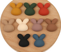 *PREORDER* Matte Bunny Centerpieces 21x22mm: 100 Pairs