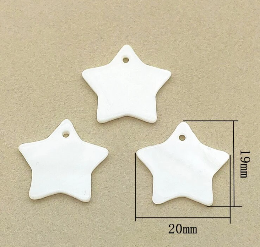 *PREORDER* Shell Star Centerpieces 20x19mm: 50 Pairs