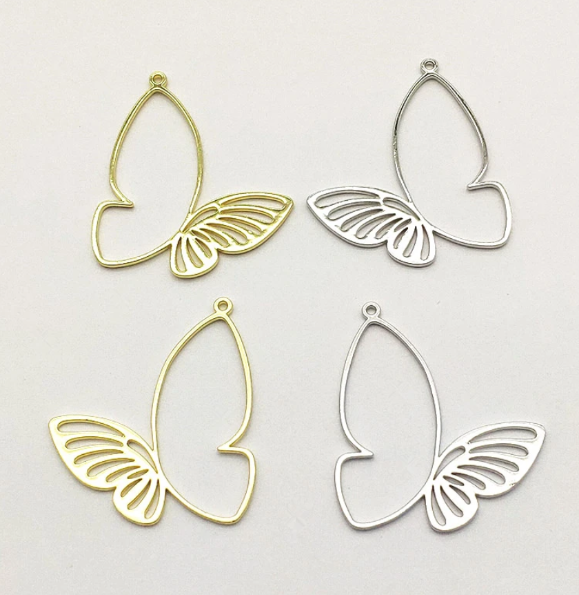 Metal Butterfly Drop Charm