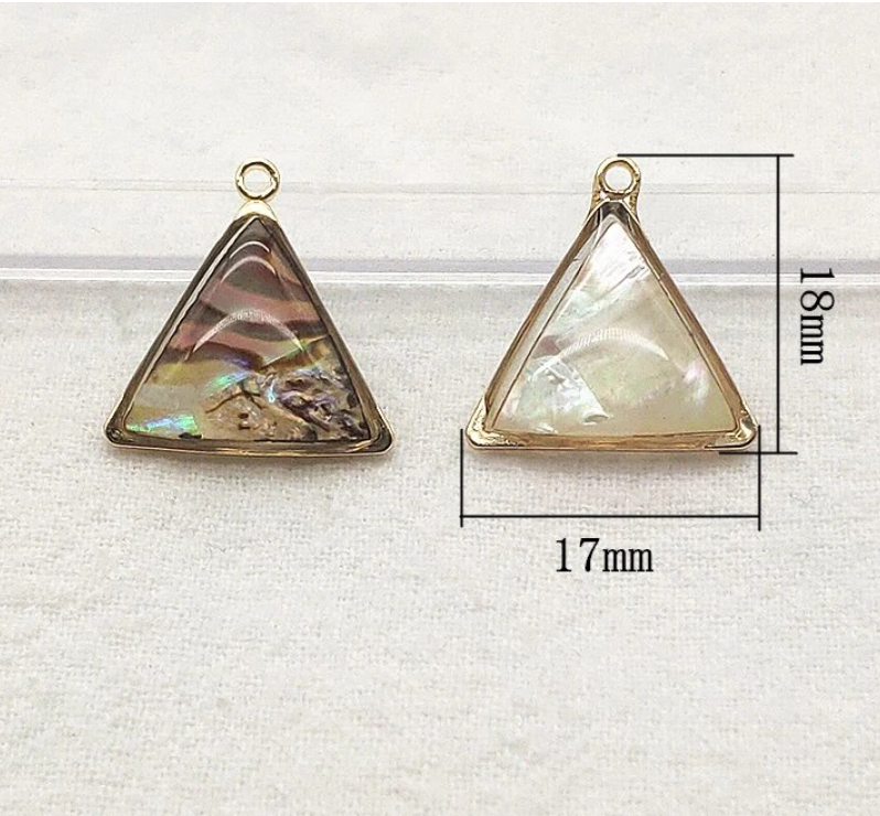 Triangle Shell Drop Charm 17x18mm – Ella & Co. Wholesale
