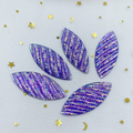 Purple AB Horseeye Centerpieces 50x20mm