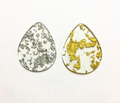 Teardrop Clear Foil Centerpieces 40x31mm
