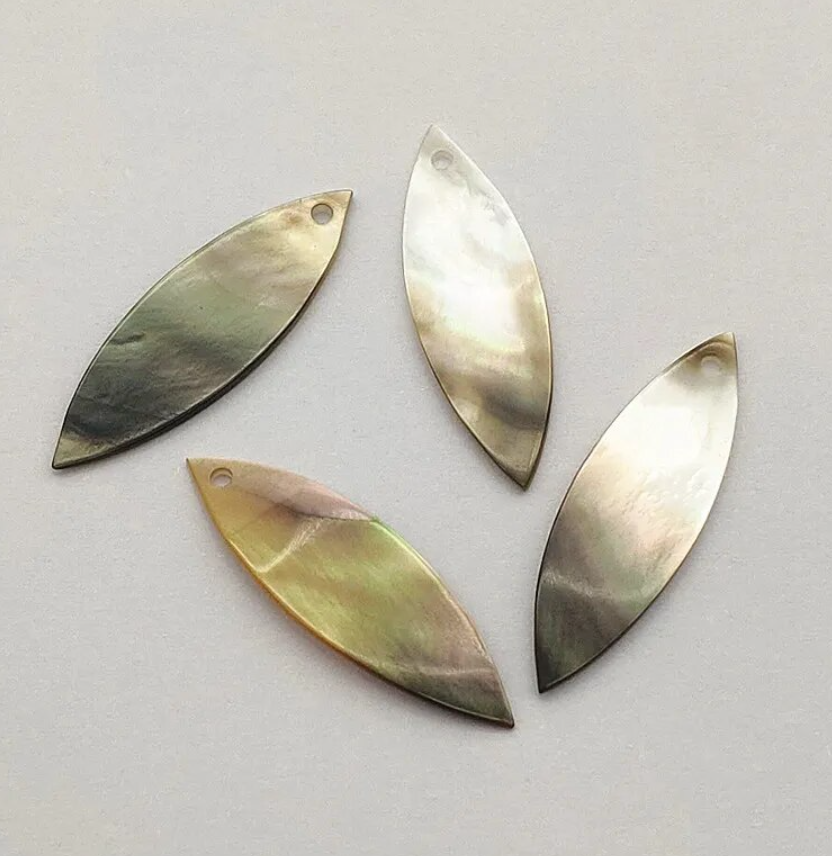 *PREORDER* Horseeye Brown/Grey Shell Slabs 29x9mm: 25 Pairs