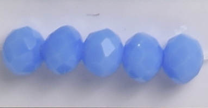 Powder Blue 3mm Rondelle Beads #48: Single Strand or 10 Strand Pack