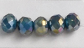AB Teal 2mm & 3mm Rondelle Beads #209: Single Strand or 10 Strand Pack