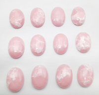 Pink Oval Faux Stone Cabochon 15x20mm