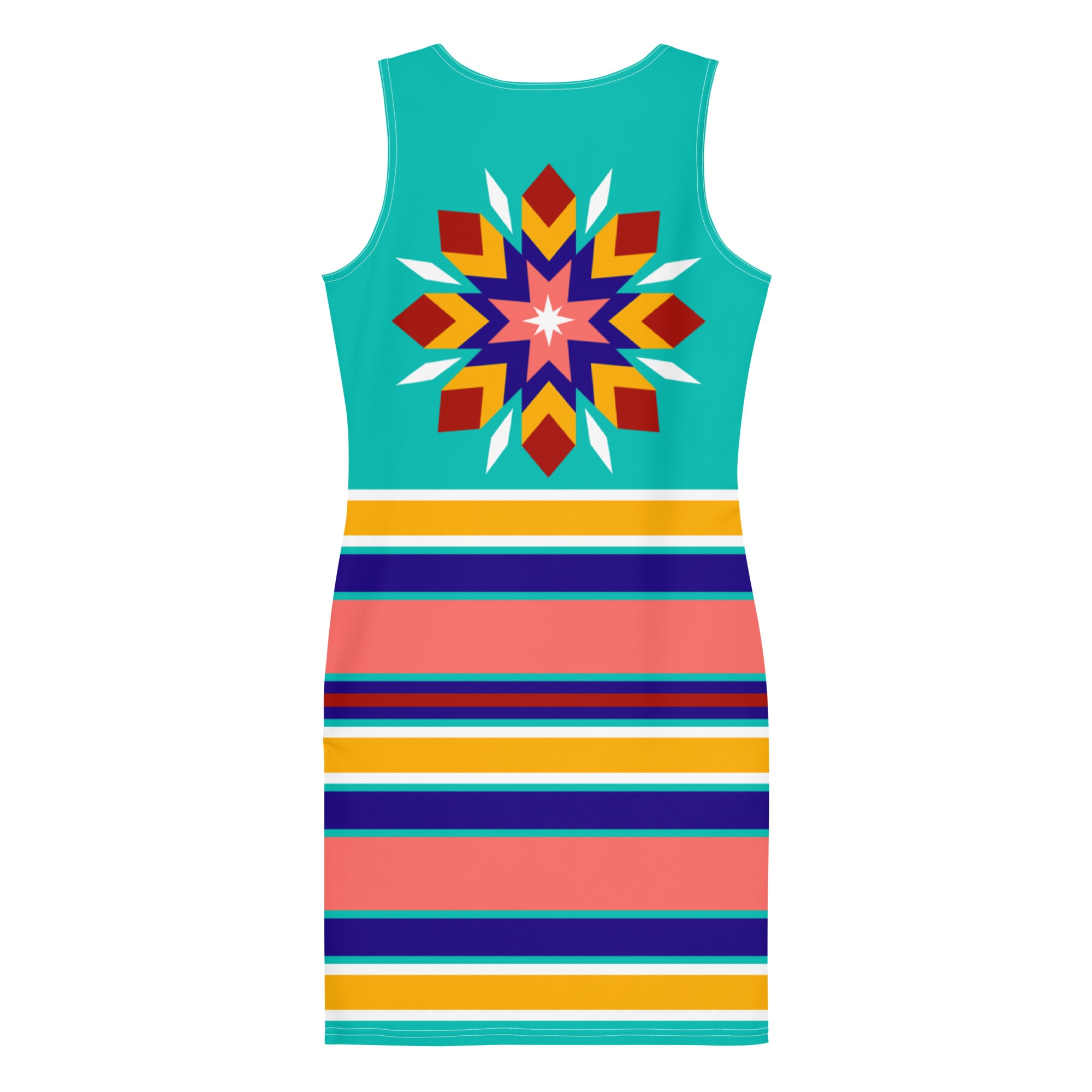 Native Print Sublimation Dress