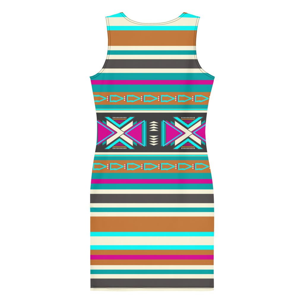 Native Print Sublimation Dress