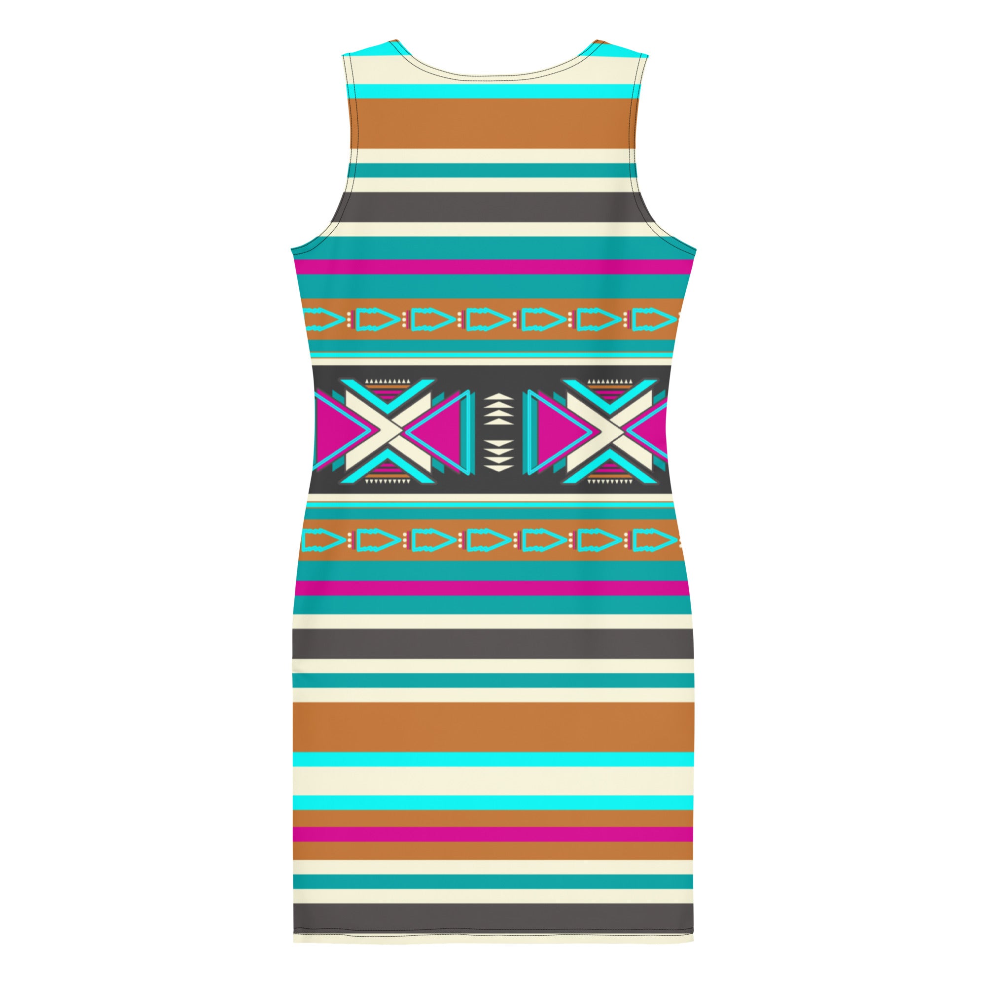 Native Print Sublimation Dress