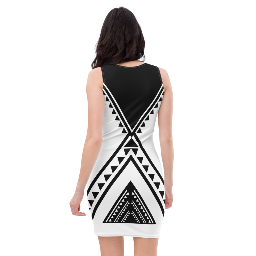 Native Print Sublimation Dress