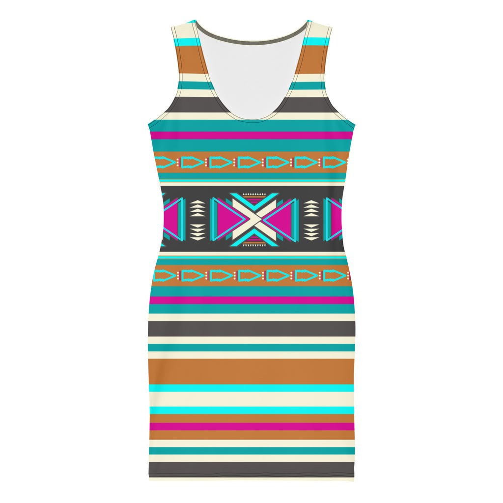 Native Print Sublimation Dress