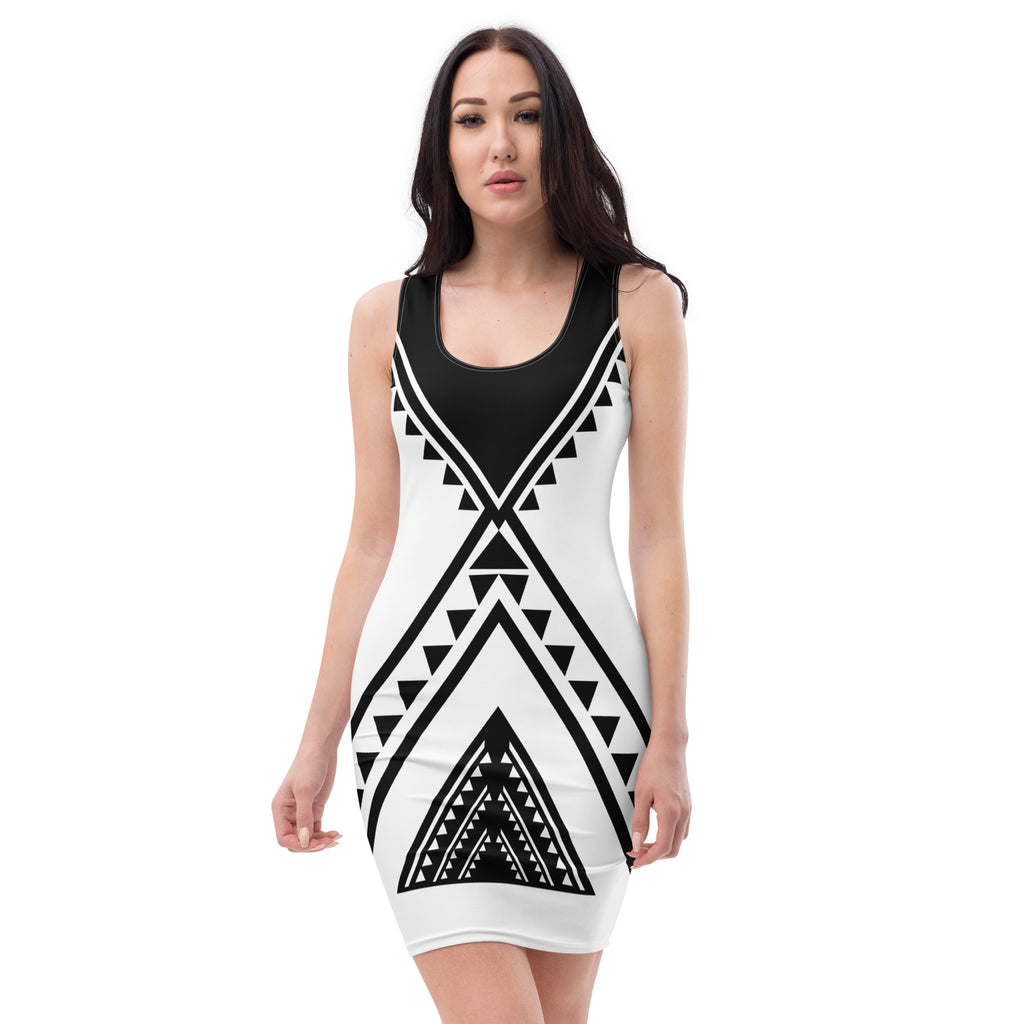 Native Print Sublimation Dress