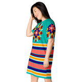 Native Print T-shirt dress