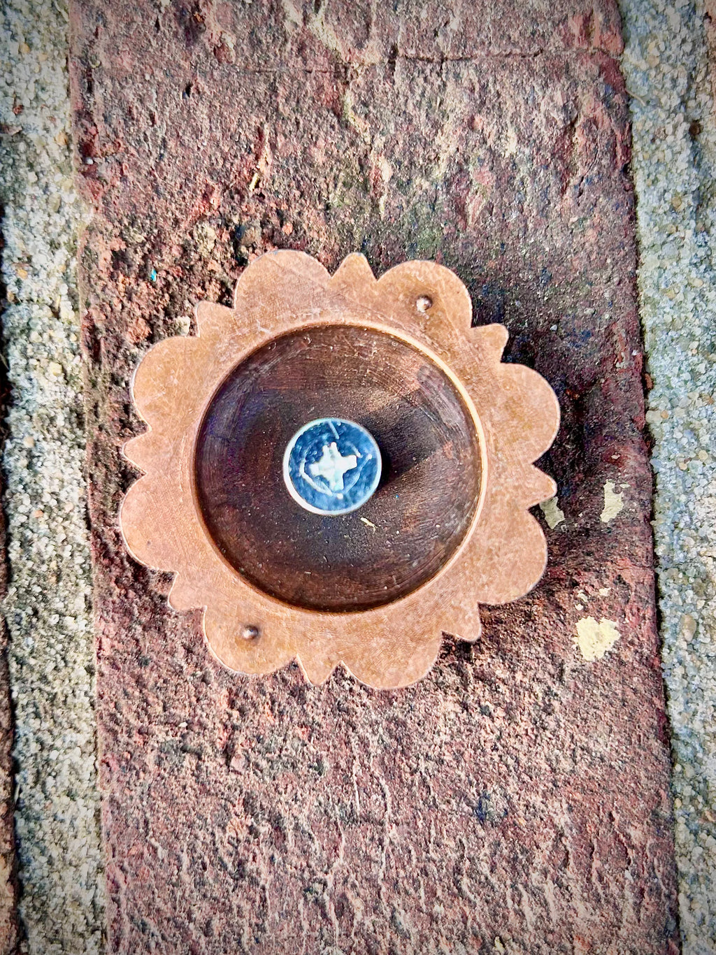 Round Patina Concho 43mm