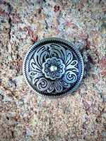 Round Floral Concho 20x20mm