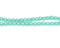 6mm Sea Foam Textured Glass Pearls