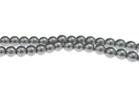 6mm Platinum Glass Pearls