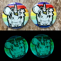 Rainbow Unicorn 1 Inch Cab