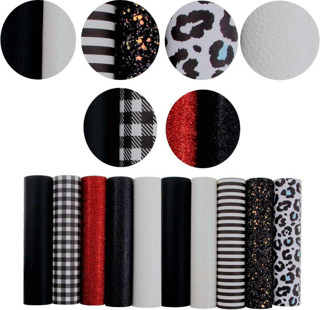 Red, Black, & White Backing Set