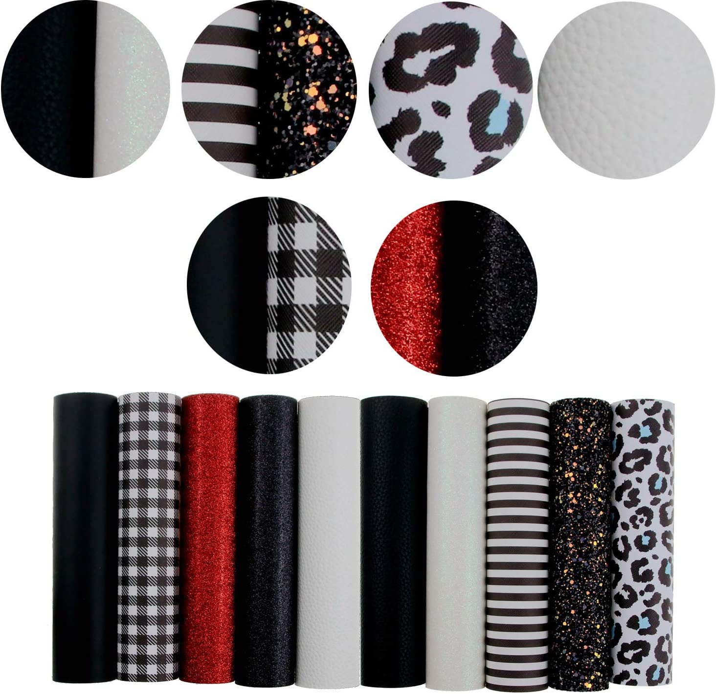 Red, Black, & White Backing Set