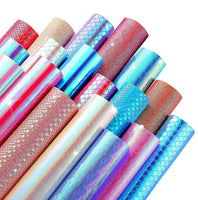 Iridescent Mermaid Style Backing Set: 18 Sheets