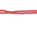 4mm Deep Coral Pearl Beads