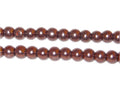 6mm Chocolate Glass Pearls