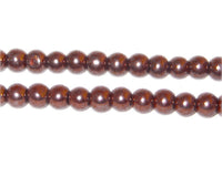 4mm Chocolate Pearl Beads