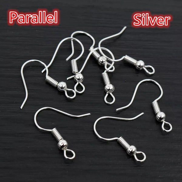 Silver Color French Hooks : 5 Pairs