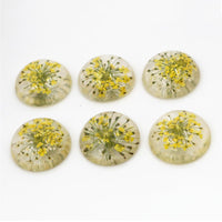 20mm Dried Flower Resin Centerpieces Yellow