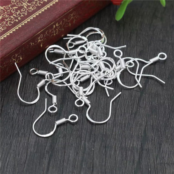 Sterling Silver Plated French Ear Hooks: 5 Pairs