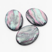 30x40mm Black Oval Iridescent Centerpieces