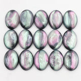 30x40mm Black Oval Iridescent Centerpieces