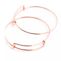 Rose Gold Colored Bangle Bracelet Blank