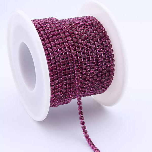 All Purple Red SS8 Banding 1 Yard
