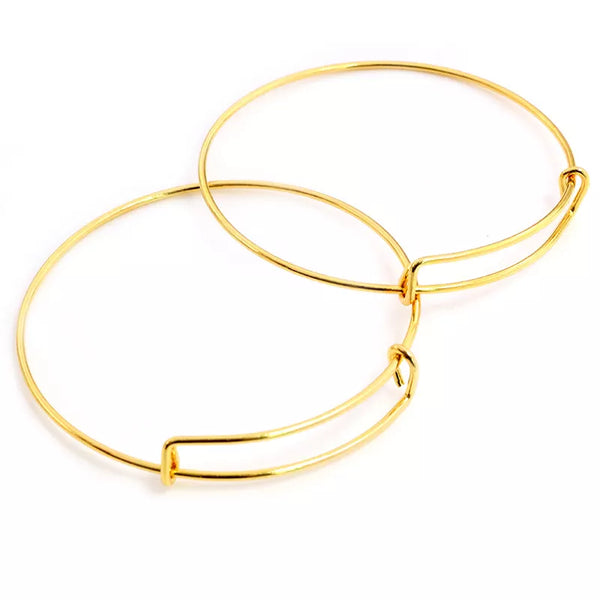 Gold Colored Bangle Bracelet Blank