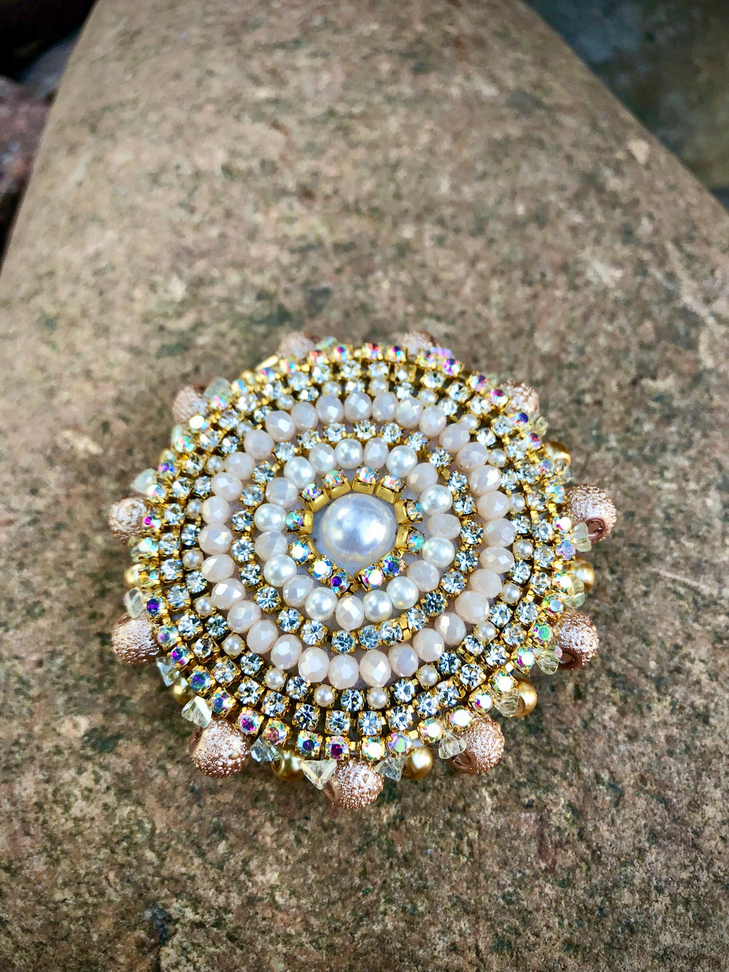 Dusty Pink & Pearl Phone Grip