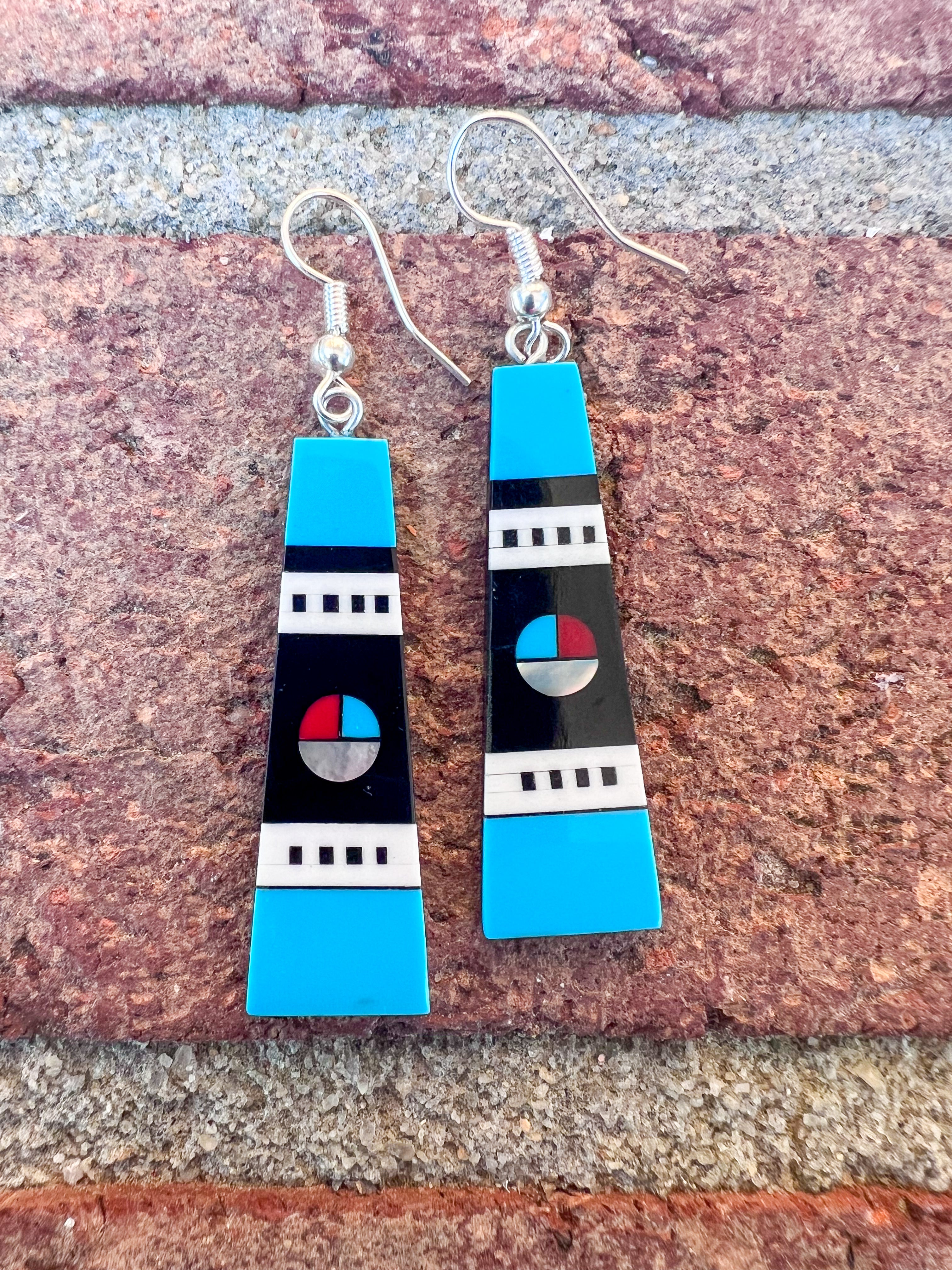 Inlay Slab Earrings