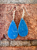 Blue Stone Slab Earrings