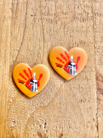 Orange MMIW Resin Heart