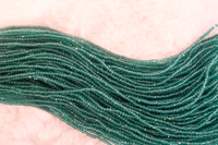 Emerald Clear 3mm Rondelle Beads #20